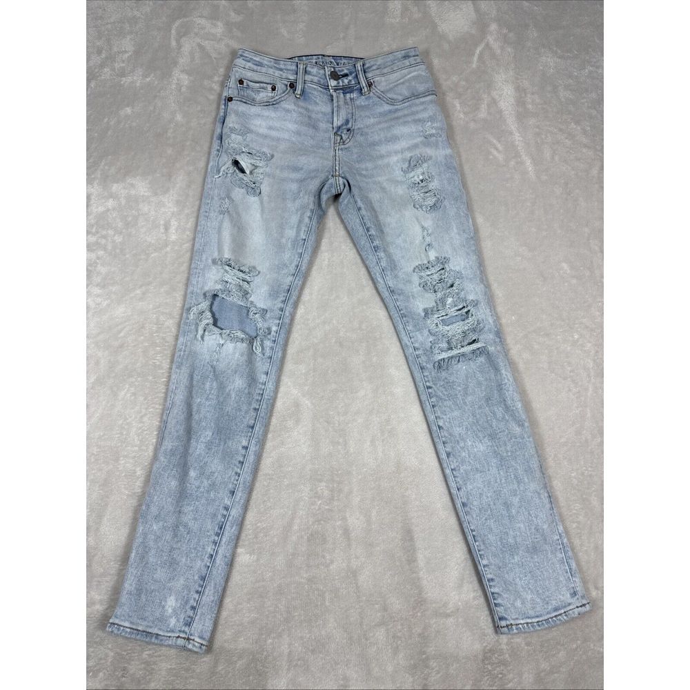 American Eagle Airflex LT Wash‎ Distressed Men's Size 28X32 Skinny (28X31)